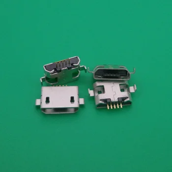 100X Mini USB Priključek SMD / Korito tip Priključek Mikro USB Priključek za Polnjenje vrata Vtičnico za ZTE/OPPO/Samsung/Nokia mobilni telefon, tablični računalnik