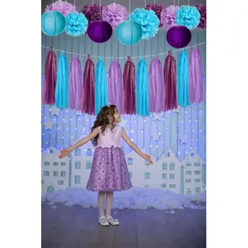 Svileni Papir Balon Dekoracijo Nastavite Papir Cvet Žogo za Rojstni dan, Poroko Baby Tuš Stranka Počitnice DIY Odlikovanja