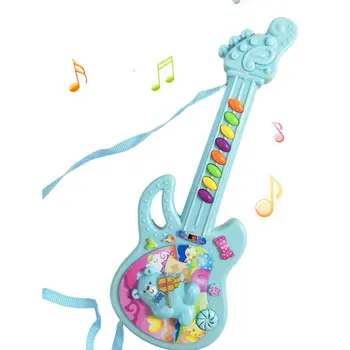 1 Kos Otrok Izobraževalne Igrače Elektronske Kitara Izobraževanje Božično Darilo za Rojstni dan Kitaro Igrača Naključno Barvo