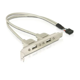 (100 kosov/veliko) PCI USB 2.0 tip A Ženski Vijak za Matično ploščo 9p 9pin glave kabel z vesa mount 20 cm
