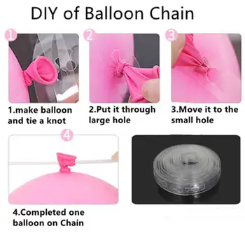 100 kozarcev/set DIY Balon Garland Arch Kit Zlato Beli Baloni za Rojstni dan Baby Tuš Poroke Stranka Dekoracijo