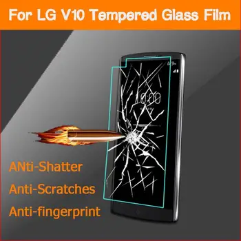 10pcs/veliko Kaljeno Steklo Original 9H eksplozijam Zaščitno folijo Screen Protector za LG V10 H900 H968 H901 VS990 G4 Pro