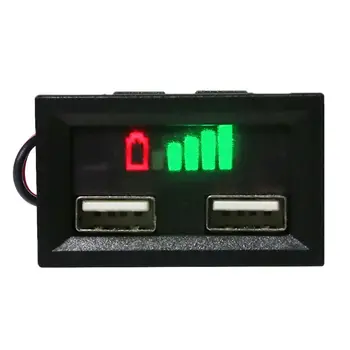 12V Svinčeno Kislinskih Zmogljivost Baterije Prikaz Moči Meter Merilnik za Električni Avtomobil s polnjenje prek kabla USB vrata dls