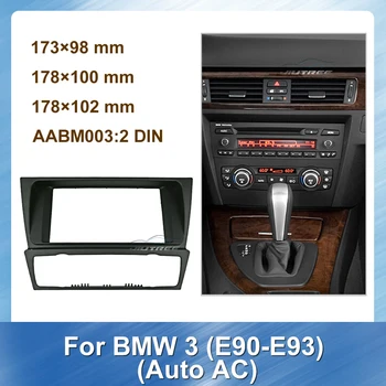 1Din avtoradio Fascijo Avdio Okvir Za BMW 3 E90-E93 Auto AC Avto Avdio Posnetek Stereo Plošča Armaturna Gori Trim Installation Kit Okvir