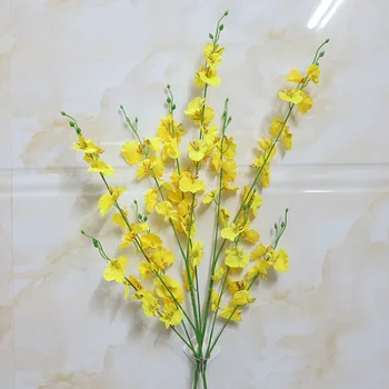 1Pc Umetno Orhideja, Roža na Vrtu DIY Stranka Domov Poroko Počitnice Obrti Dekor Umetno Cvetje Ponaredek Cvet Doma Dekoracijo