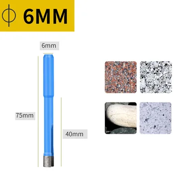 1PCS Diamantne Kronske Žage Rezalnik 6 - 80 mm Strešnik Drill Bit za Marmor Granit Granit Stekla