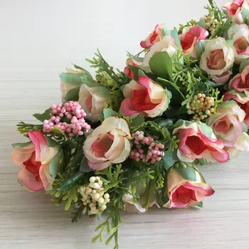 1pcs svile Dvignila Umetno Cvetje Lintel Zidana Garland Doma Cvetlični Poroka, Valentinovo Simulacije Umetne Rože za Dekoracijo