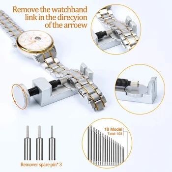 1set Watch Orodje za Popravilo Kompletov za Vzdrževanje Ključni Fob Watch Primeru, Odpirač za Povezavo Odstranjevalec Izvijač Watch Ureditelj Traku Watchmaker Nova
