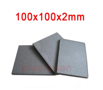 2 mm debeline 100x100x2mm grafit ploščo Gume grafit odbor grafit torto elektrolitsko ploščo grafit elektrod (anoda