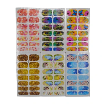 20 Listov papirja DIY Nail Art Decals Vodo Prenos Tiskanje Nalepke Za Nohte