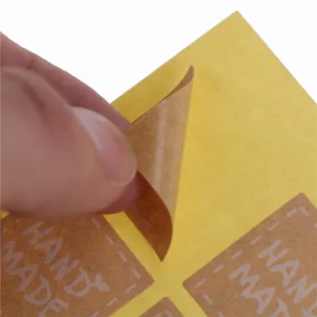 200pcs Ročno izdelane Nalepke Letnik Prazno Kraft Etiketo, Nalepko Za Darilo Torto pečemo Pečatne Nalepke