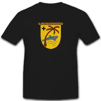 2019 Moških Kul Tee Shirt 3 Schnellbootgeschwader Bundesmarine Wappen Bundeswehr Marine - T Shirt Poletje T-shirt