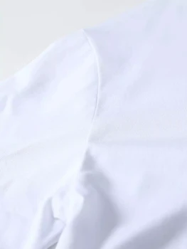 2020 Nove Ženske Povzetek Znak Risanka Tiskanja Priložnostne T-shirt Ženski O Vratu Osnovne Poletje Bela Majica s kratkimi rokavi za Prosti čas blagovne Znamke Vrhovi T612