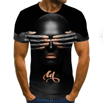 2020 novo Tshirt Poletje Hipster Kratek Rokav Rock 3D Tiskanih T shirt O-vratu Ulične Mode 3d zabavne majice