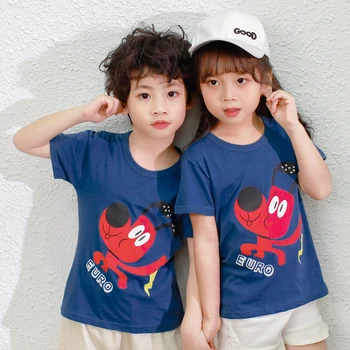 2020 Otroci T-shirt za Fant Dekle Živali Pes Panda Fantje T Shirt za Dekleta Vrhovi Risanka Otroci tshirt Obleke Poletje Najstniških Tees