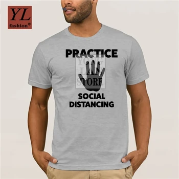 2020 Poletje Moda Ulica Kratek Rokav T Shirt Prakse Socialnega Oddaljujejo majica s kratkimi rokavi
