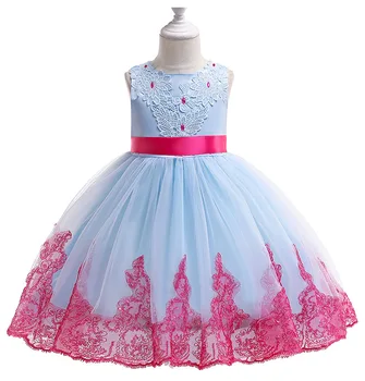 2020 Poletnih Otroške Obleke Za Dekleta Elegantno Otrok Princesa Večer Stranka Obleke Cvet Dekleta Poročno Obleko vestido infantil