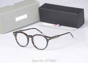 2020 Thom blagovne Znamke Retro krog Acetat Optičnih Očal Okvir Moški Ženske Spektakel Okvir Oculos de Grau Recept Očala