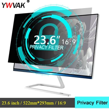 23.6 palčni (522mm*293mm) Privacy Filter Anti-Glare LCD Zaslon Zaščitna folija Za 16:9 Širokozaslonski Računalnik Prenosni RAČUNALNIK Monitorji