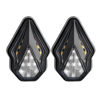 2PCS LED Vključite Signal Motocikel smerokaze Svetlobe Rep Luči Kazalniki za Moto Motocikla Rdeča Rumena