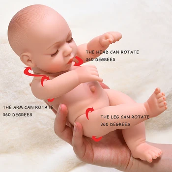 30 CM Spalna Prerojeni Baby Doll Polni Silikona Telo Lutke Otroka Nepremočljiva Kopel Igrajo Veren Pravi Prerojeni Bebe Igrače Darila Za Otroke