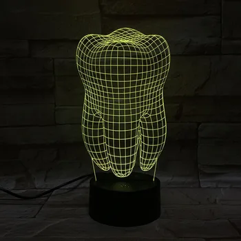 3D Lučka Organ Zob najlepše darilo za Otroke Vzdušje Touch Senzor za Notranjo Dekoracijo Led Nočna Lučka Lučka Dropshipping