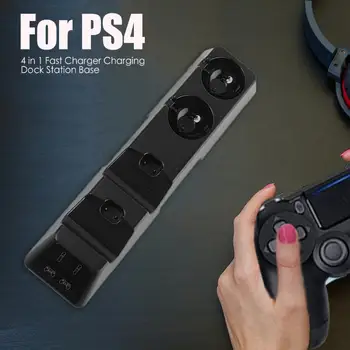 4 v 1 Hitro Polnjenje Dock Controlller Polnilec za Sony PlayStation Gamepad Prenosna polnilna Postaja za PS4/Slim/Pro/PS MOVE