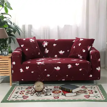 40 Slipcover cvetlični kavč pokrovi, Primeren za štiri letne čase za dnevne sobe, pohištvo za varovanje elastična Loveseat Kavču Pokrov