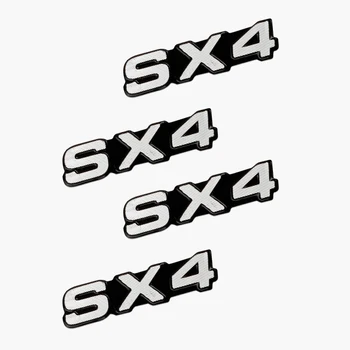 4pcs 3D aluminija zvočnik stereo zvočnik značko emblem Nalepke za Suzuki SX4 S-cross Dodatki Avto Styling