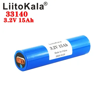 4pcs LiitoKala 33140 3.2 v 15Ah lifepo4 litijeve baterije 3.2 V Celice za diy 12v 24v e kolo e-scooter power tools Baterije pac