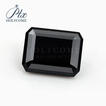 5.5x7.5 mm 2020 vroče prodaje Black Smaragdno Moissanite Black Moissanite Diamond brezplačno potrdilo tovarniško dobavo veleprodajno ceno