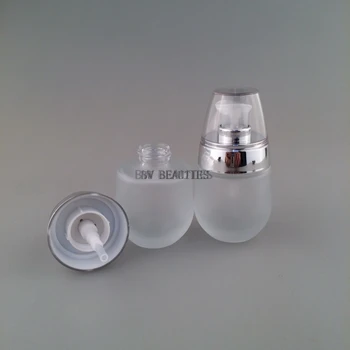 50pcs/veliko 30ml motnega stekla steklenico z akril pokrov.losjon/essetial olje/vlažilec/obraza vode kozmetični posodo
