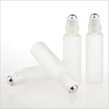 5ML motnega stekla steklenico jekla žogo roll na za oči kreme, parfumi,eterična olja/lip gloss/medu za nego kože, kozmetične