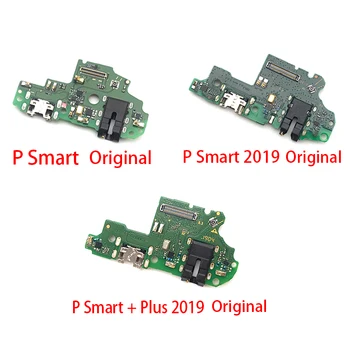 5pcs/veliko Polnilnik Odbor PCB Flex Za Huawei P Smart Plus 2019 Vrata USB Priključek Dock Polnjenje Ploski Kabel