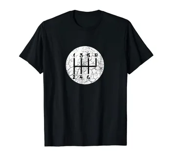 6 Hitrost Majica - Ročni Menjalnik Nov Modni T Shirt Majica Bombaž Moških Kratek Rokav Tee Srajce Baseball