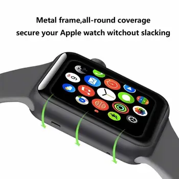 9h 3d Full Lepilo Kaljeno Steklo Za Apple Watch 38 42 40 44 Polno Kritje Ukrivljen Rob Zaščitnik Zaslon Za Gledanje 4 3 2 1series