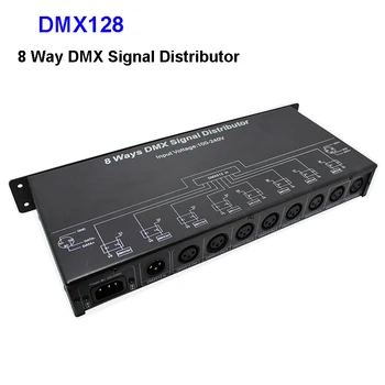 AC110V~220V DMX128 8 Kanal DMX512 krmilnik/ojačevalnik/Produkti/DMX signal repetitorja/8 izhodna vrata DMX signal distributer