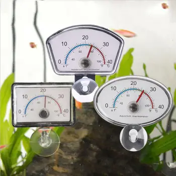 Akvarij Termometer Kazalec Fish Tank Temperature Gumb Za Izbiranje Potopne Sesalno Pokal