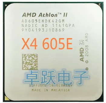AMD Athlon II X4 605E X605E Quad-Core AM3 938 CPU deluje pravilno Desktop Processor brezplačna dostava