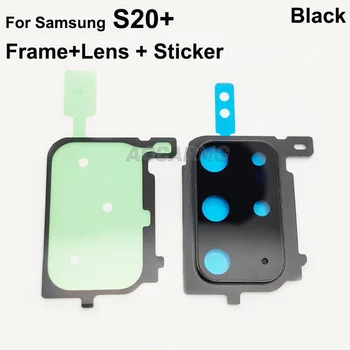 Aocarmo Za Samsung Galaxy S20+ S20 Plus Wide-angle Zadaj Nazaj Objektiv Kamere Z Okvirjem Samolepilna Nalepka za Nadomestne Dele