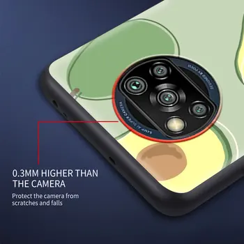 Avokado Srčkan Primeru Za Xiaomi Redmi Opomba 9 8 9 8T 7 9C 9A 6A 7A 8A K30 Pro Black Capa Mehko Ohišje Telefon Kritje Sac