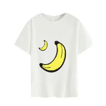Banana flip dvojno stranicami Železa na Obliži za oblačila naszywki Reverzibilna sprememba barve, bleščice Biker Obliž T-shirt Nalepke