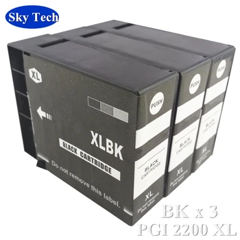 BKx3 Pigment Združljive Kartuše Za PGI2200XL ZGO-2200XL , Obleka Za Canon MAXIFY IB4020 MB5020 MB5320 itd