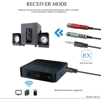 Brezžična tehnologija Bluetooth 5.0 Avdio Sprejemnik Oddajnik 2v1 Adapter Z RCA Kabel USB, 3.5 mm Jack Za PC CDTV Telefoni Brezžični Adapter