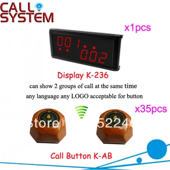 Brezžični klicni Sistem za Nego na Domu za hitri servis z osebno omenjeni gumb in LED zaslon Vroče prodaje Dostava Brezplačna