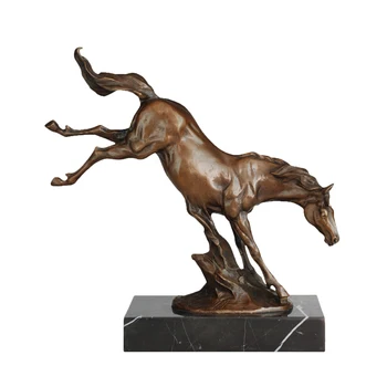 Bronasto Skulpturo Konja Kipec Živalskih Figur Umetnosti Kip Upscale Darila Starinsko Doma Dekor