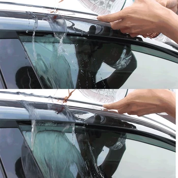 Chuky 4pcs ABS Avto Styling Okno Ščitniki platnene strehe Zavetišča Dež Ščit Za Chevrolet Aveo Sedan 2011-2017 2018 Auto Dodatki
