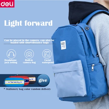 Deli 69452 nahrbtniki torba korejski Slog prosti čas računalnik vreča High school študentov potovanja junior platno šolsko torbo