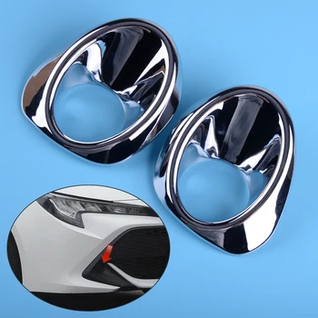 DWCX 1 Par Avto Chrome ABS Sprednji Odbijač Rešetka Luči za Meglo Lučka za Kritje Trim Ploščo, primerni za Toyota Corolla Hatchback 2019 2020