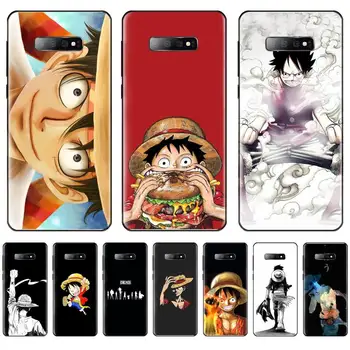 En Kos Japonske Anime Luffy Tony Chopper črn Telefon Primeru Trup Za Samsung S6 S7 rob S8 S9 S10 e plus A10 A50 A70 note8 J7 2017